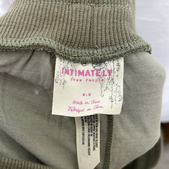 Sage Green Intimately Free People Textured Lace Jogger Pants - Picture 5 of 5